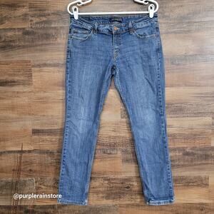 Vtg Levi's Jeans 11 S Too Super Low Skinny Medium Dark Wash Stretch Denim Y2K